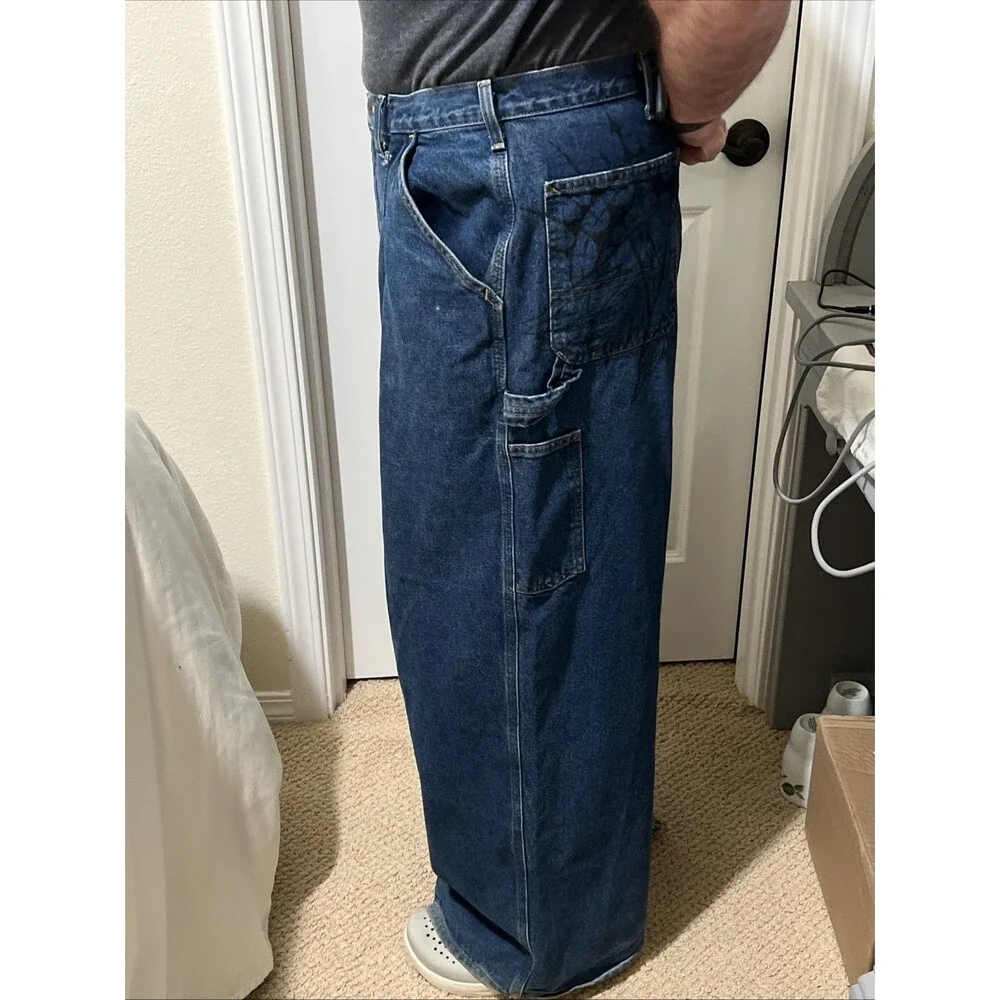 Carhartt Reworked Jeans Split Panel Two Tone Denim Custom Streetwear Thrashed